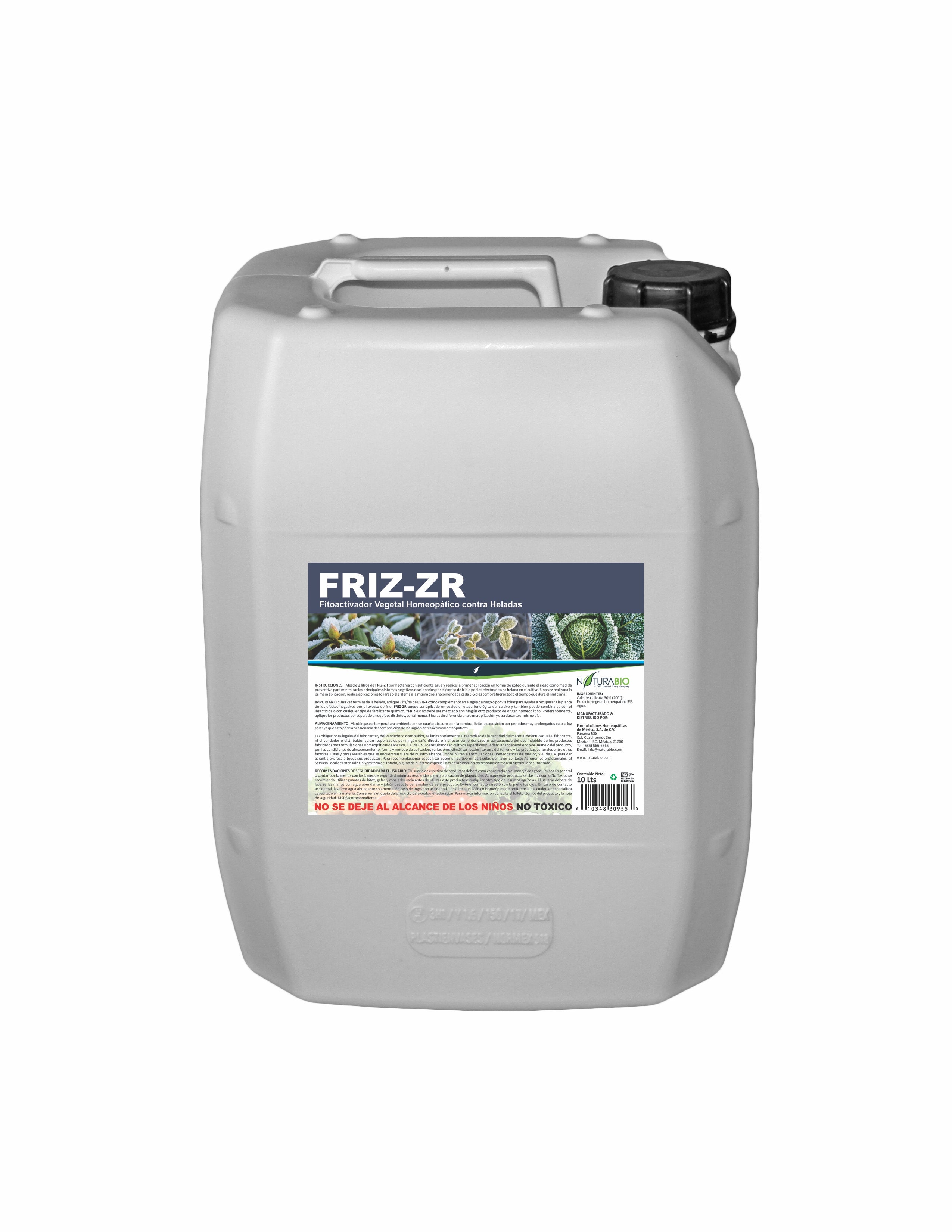 FRIZ-ZR Fitoactivador Homeopático para minimizar el efecto de las Heladas