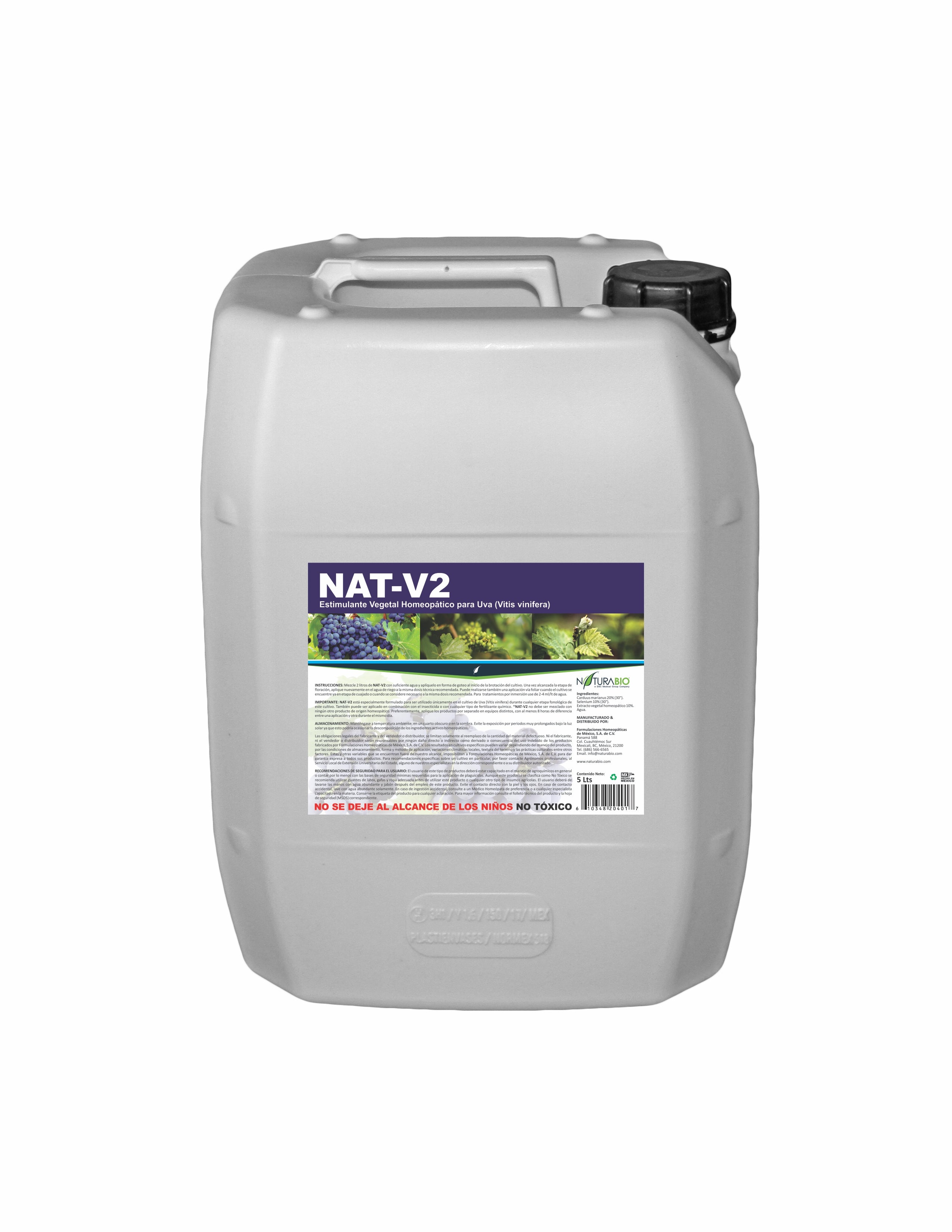 NAT-V2 Estimulante Vegetal Homeopático para Vid