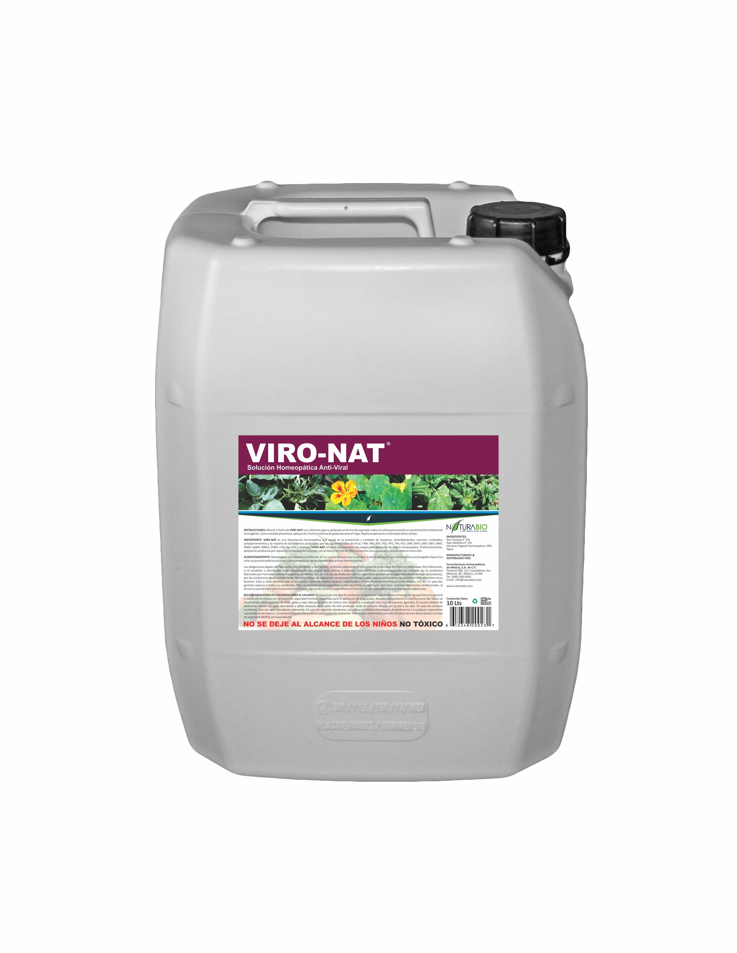 VIRO-NAT Solución Homeopática auxiliar para Control de Virosis